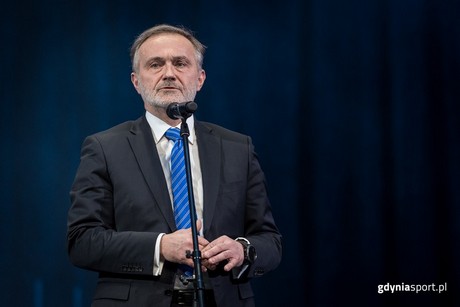 Prezydent Gdyni Wojciech Szczurek na Gali Gdyńskiego Sportu 2015, fot. gdyniasport.pl