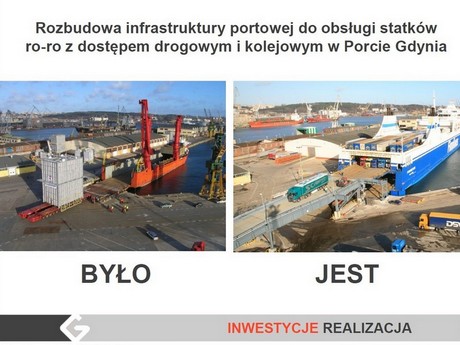 Rozbudowa infrastruktury portowej do obsługi statków ro-ro z dostępem drogowym i kolejowym w Porcie Gdynia