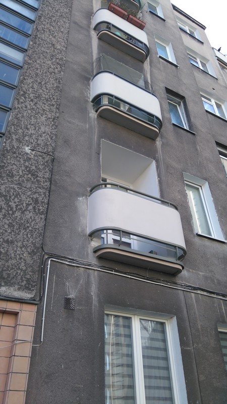Bankowiec - balkony po wykonaniu prac remontowych