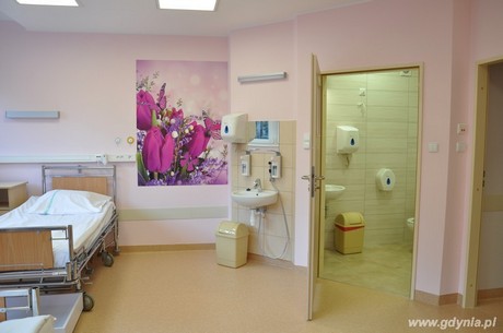 Wyremontowany oddział położniczy gdyńskiego szpitala, fot. Dorota Patzer