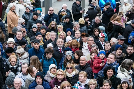 Prezydent Gdyni Wojciech Szczurek świętuje z mieszkańcami Gdyni 90-te urodziny miasta, fot. Karol Stańczak