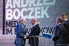 Medal im. Eugeniusza Kwiatkowskiego otrzymuje Andrzej Boczek, fot. Karol Stańczak