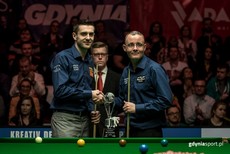 Mark Selby i Martin Gould w finale Gdynia Open 2016, fot. gdyniasport.pl