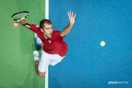 Jerzy Janowicz podczas występu w Gdynia Arena, fot. gdyniasport.pl