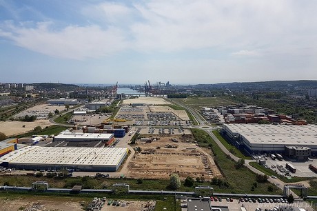 Panorama z komina gdyńskiej elektrociepłowni EDF, fot. Michał Puszczewicz