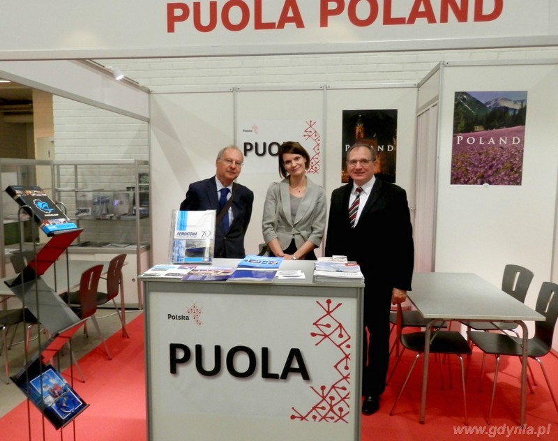Wiceprezydent Gdyni Katarzyna Gruszecka Spychała w Turku na targach NaviGate – The Maritime Expo / fot. materiały promocyjne Wydziału Promocji Handlu i Inwestycji  w Helsinkach