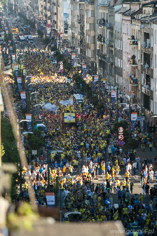 Feta na ulicach Gdyni z okazji awansu Arki Gdynia do Ekstraklasy, fot. Karol Stańczak