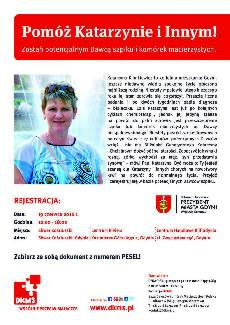Kasia z Gdyni potrzebuje Twojego szpiku!