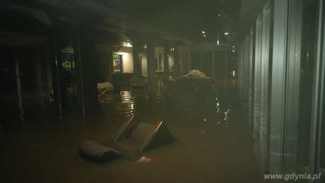 Poziom hali -1 tuż po zalaniu, fot. materiały ABK 4