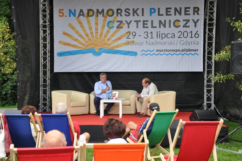 Bronisław Komorowski na Nadmorskim Plenerze Czytelniczym Gdynia 2016 / fot. Dorota Nelke
