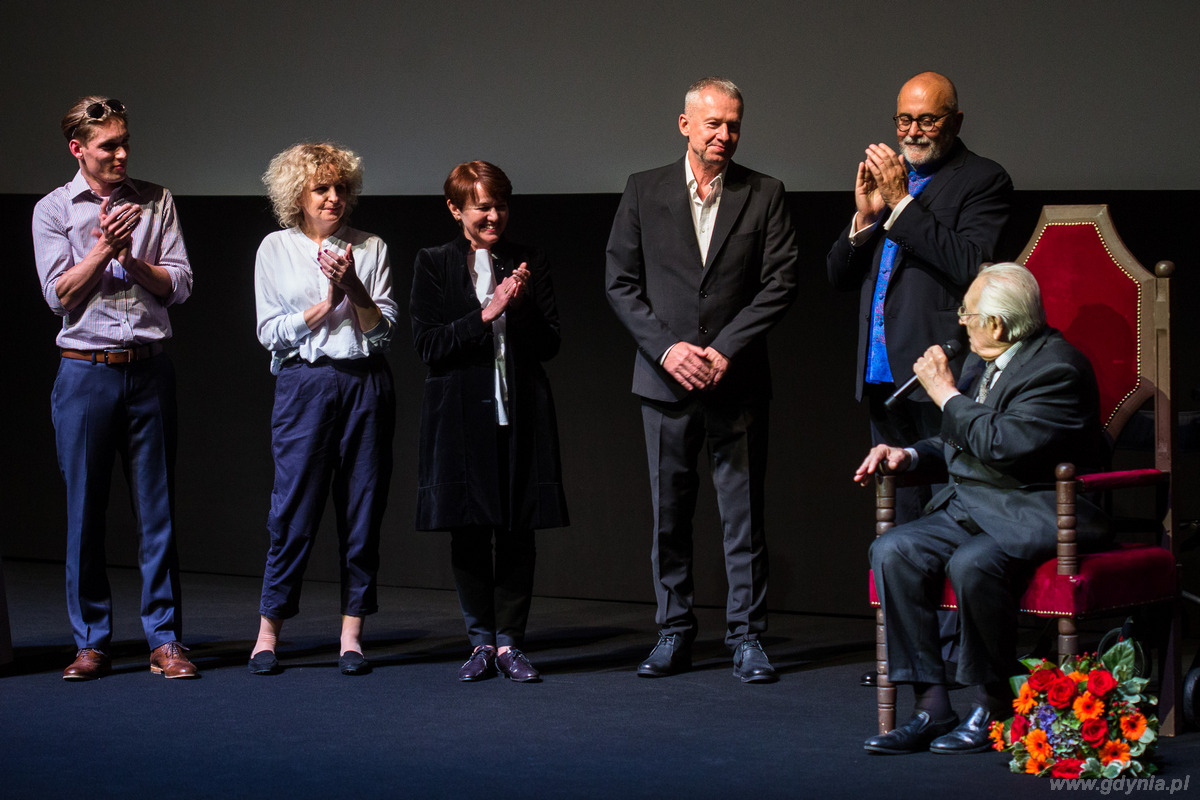 90-te urodziny Andrzeja Wajdy na 41. Festiwalu Filmowym w Gdyni, fot. Karol Stańczak