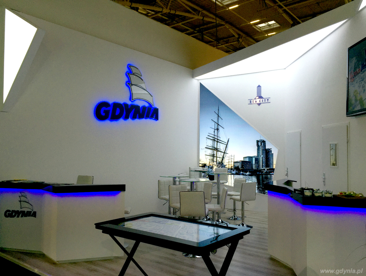 Stoisko Gdyni na tragach Expo Real w Monachium