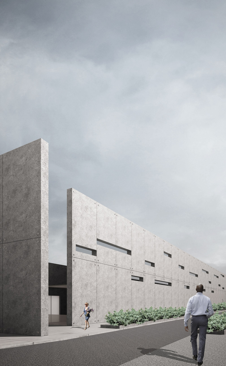 Wizualizacja krematorium autorstwa Magdaleny Taranowskiej