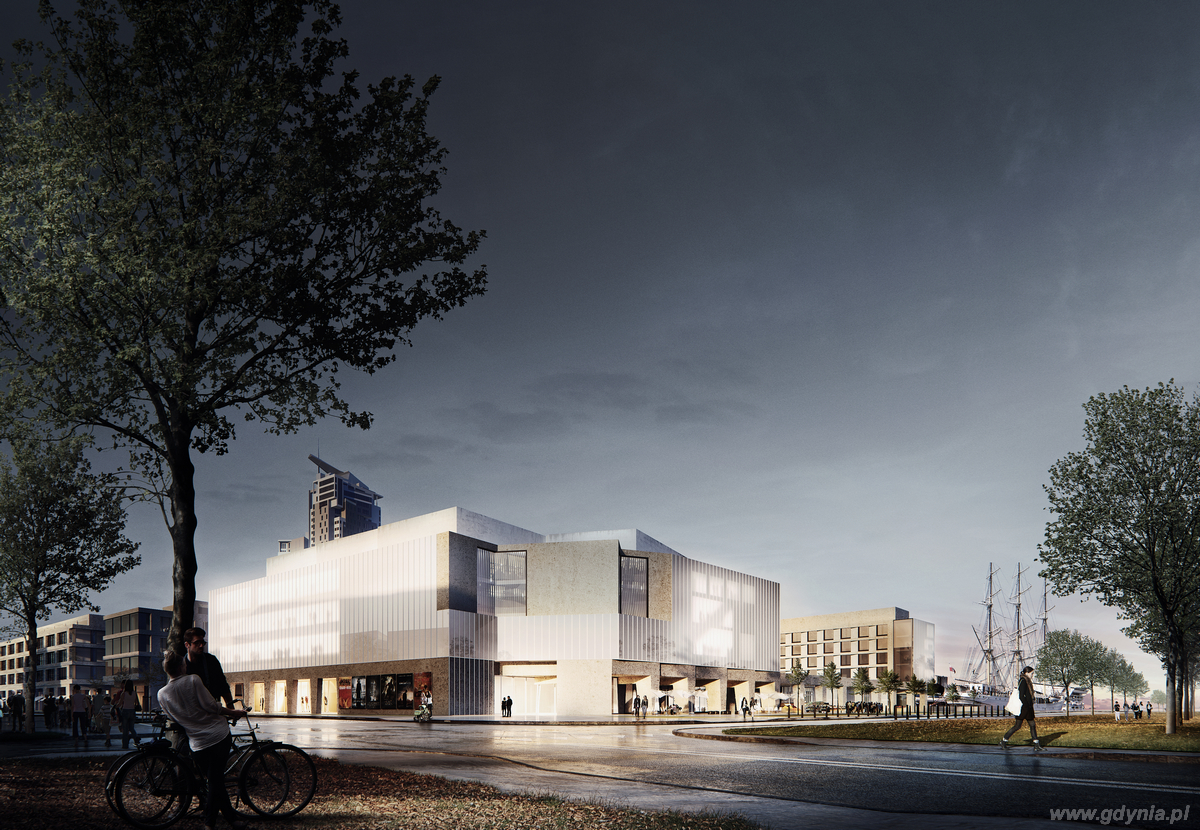 Wizualizacja Gdynia Waterfront autorstwa pracowni JEMS Architekci
