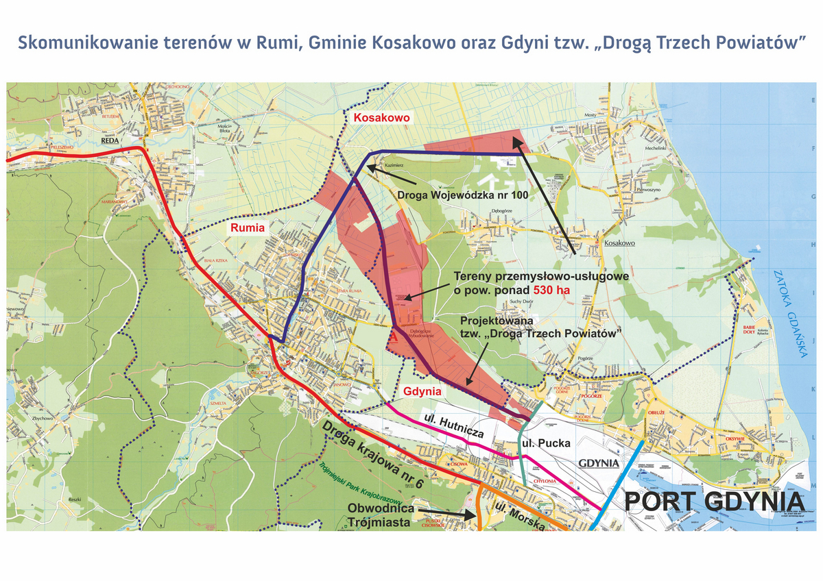 Projektowana Droga Trzech Powiatów