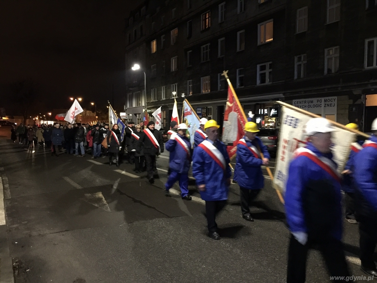 Gdyńskie obchody 35. rocznicy wprowadzenia stanu wojennego / fot. Mariusz Zieliński