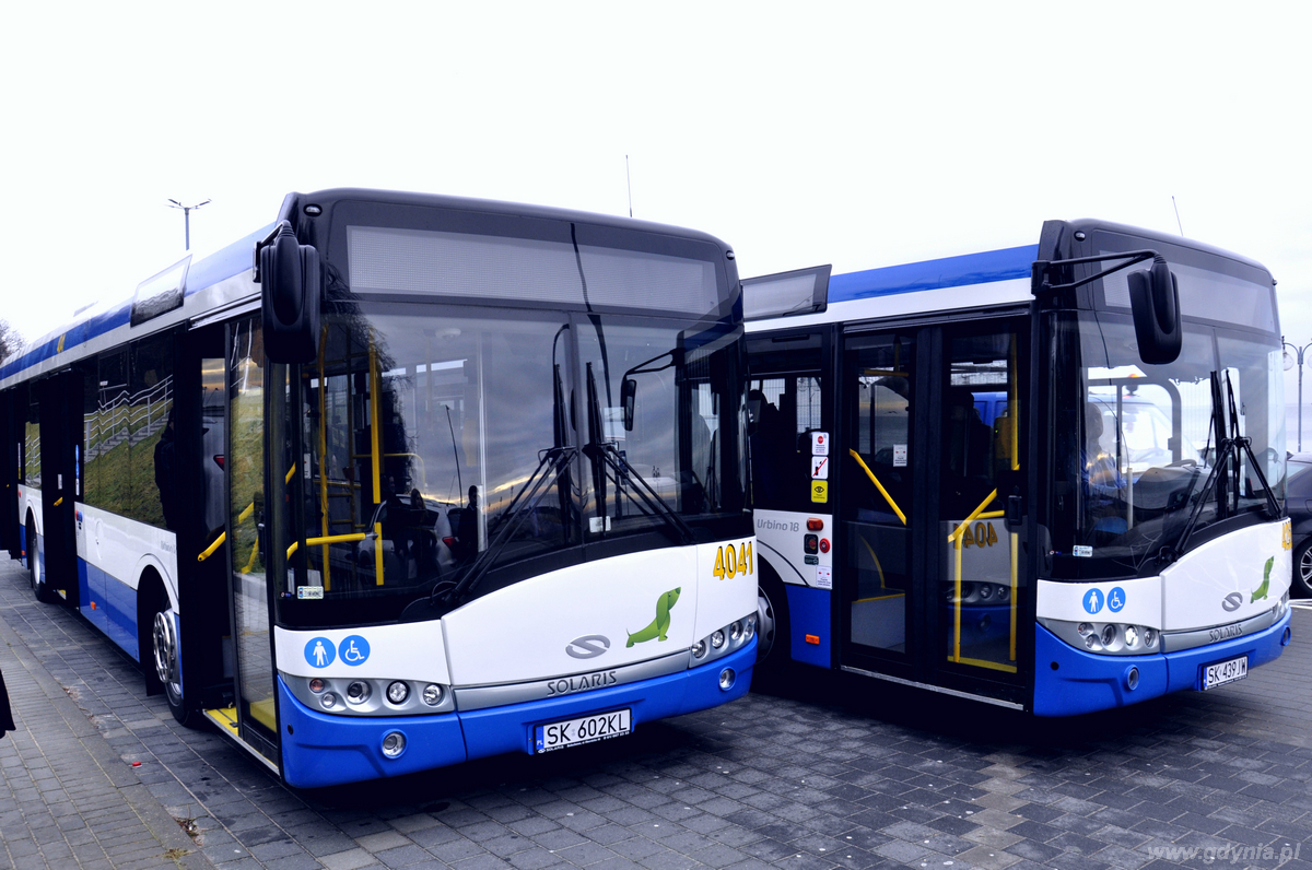 Prezentacja dwóch nowych autobusów marki Solaris przeznaczonych do obsługi linii S i Z, fot. Barbara Betlejewska