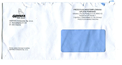 Nieuczciwa firma wykorzystująca logo Miasta Gdyni