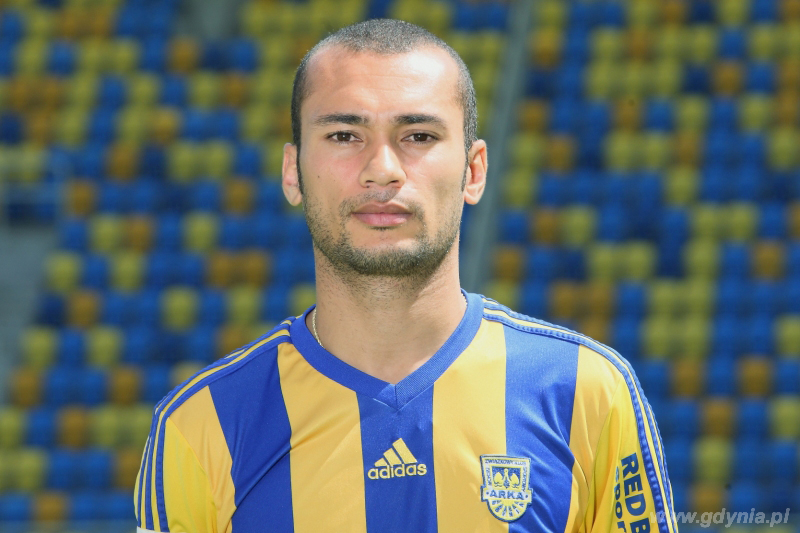 Piłkarz Arki Gdynia Marcus da Silva, fot. mat. prasowe