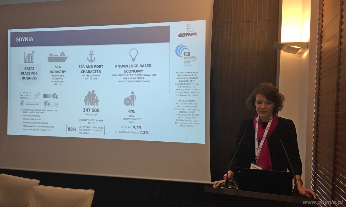 Wiceprezydent Gdyni Katarzyna Gruszecka-Spychała na międzynarodowej konferencji organizowanej przez Urban Land Institute