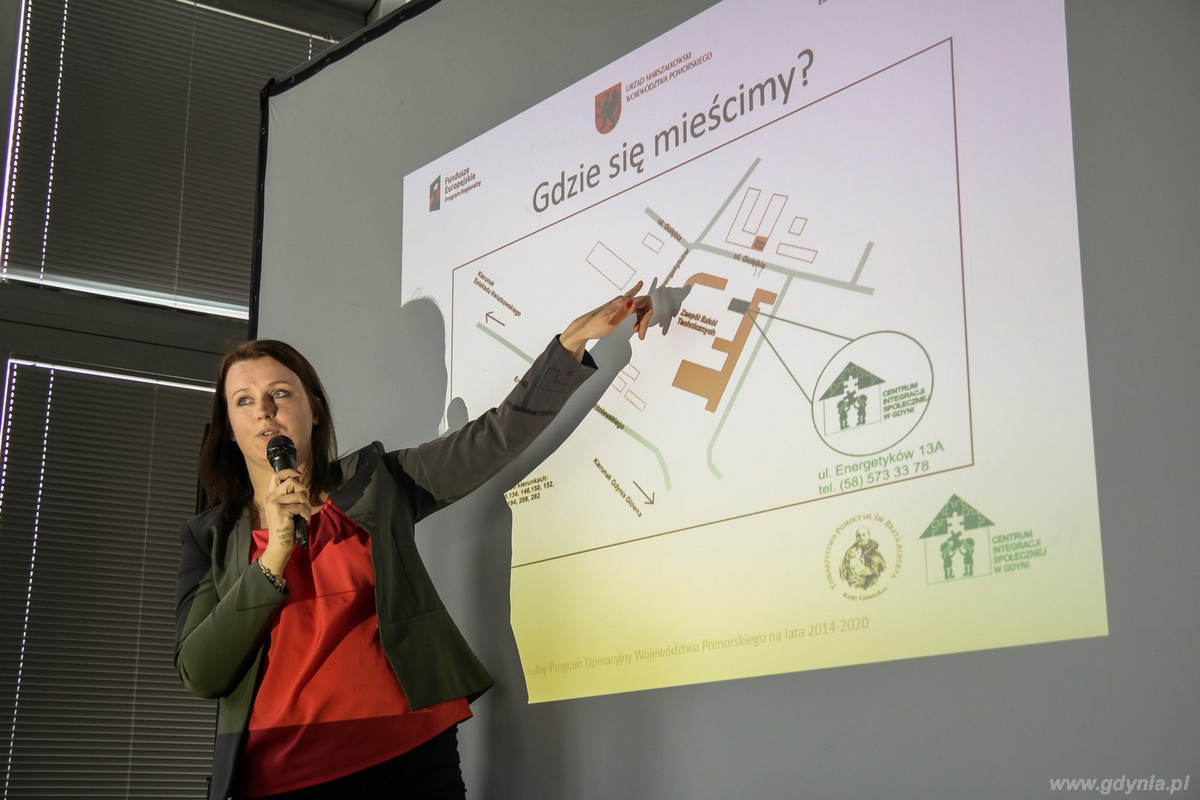 Mapa z zaznaczoną siedzibą Centrum Integracji Społecznej w Gdyni przy ul. Energetyków 13A, fot. Laboratorium Innowacji Społecznych