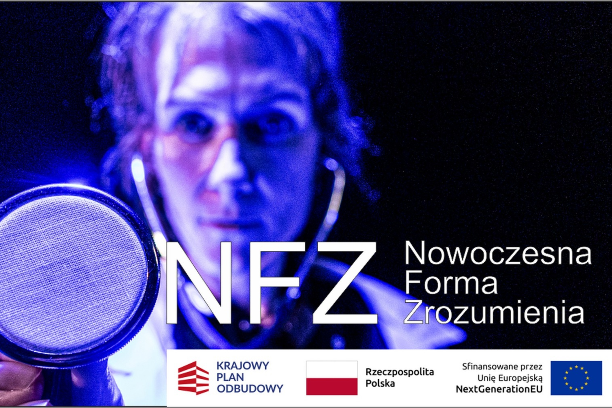 Zdjęcie promujące spektakl „NFZ – Nowoczesna Forma Zrozumienia”. Na zdjęciu Anna Bochnak-Fryc (materiały prasowe)