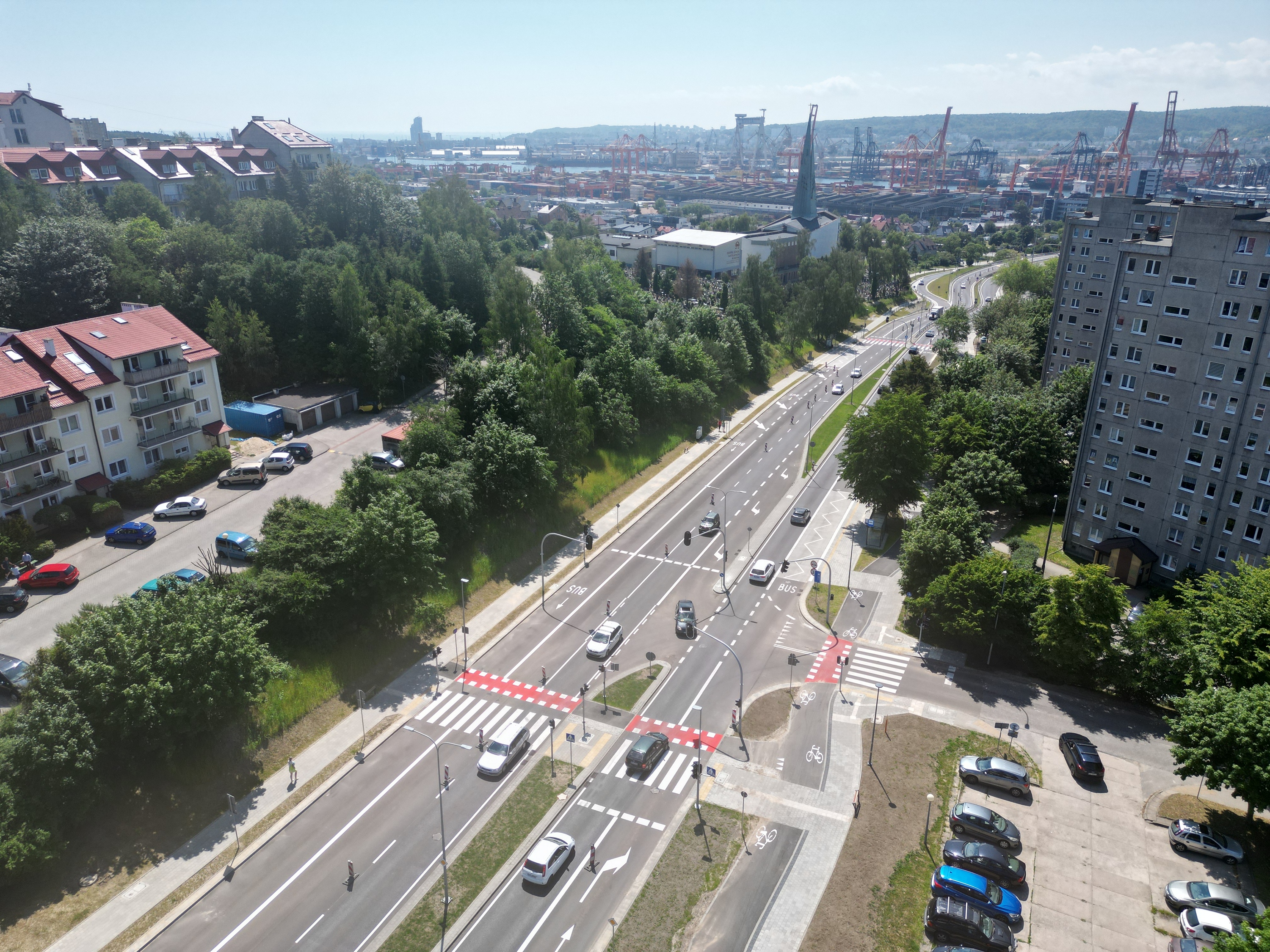 skrzyżowanie z ul. Podgórską//fot.T.Kamiński