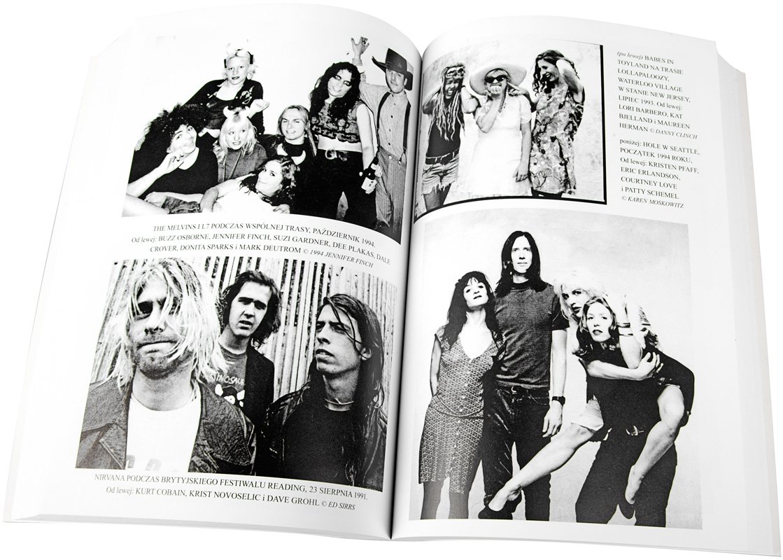 Strony z książki „Wszyscy kochają nasze miasto. Historia grunge'u z pierwszej ręki”, fot. www.rockmetalshop.pl