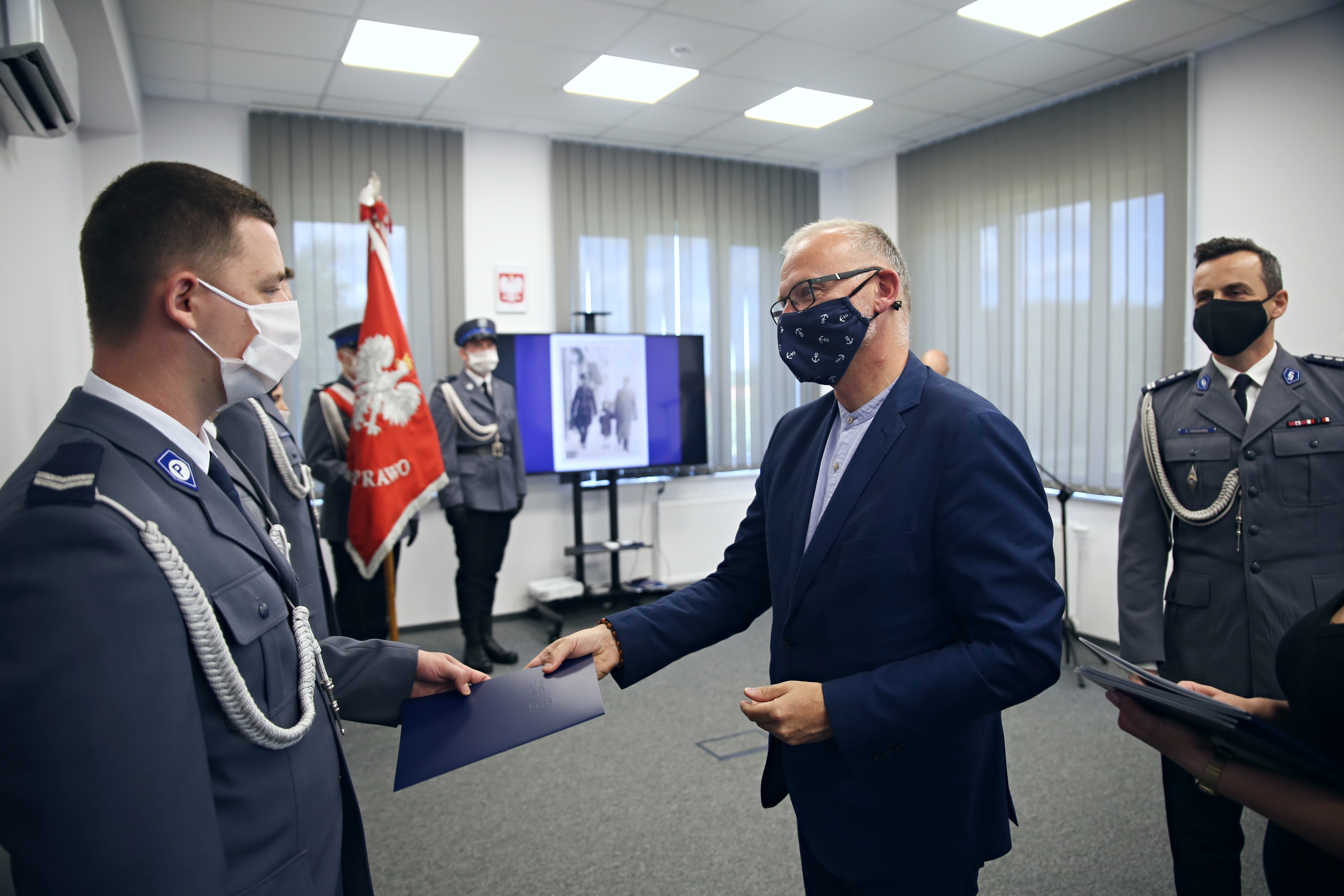 Obchody Święta Policji w komisariacie policji w Chwarznie. Fot. Przemysław Kozłowski