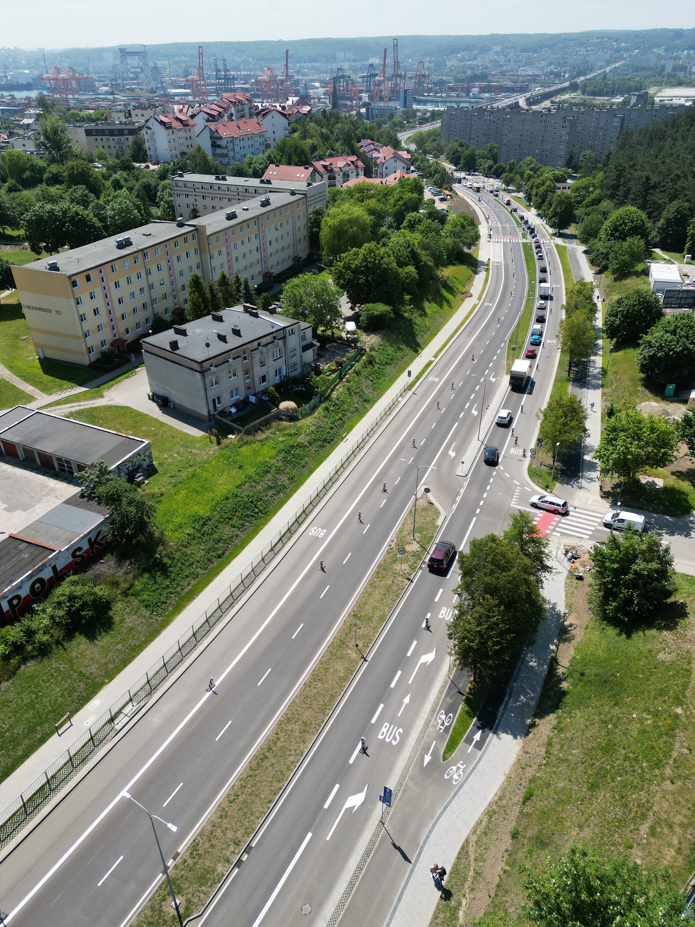 ulica Kwiatkowskiego po remoncie //fot.T.Kamiński