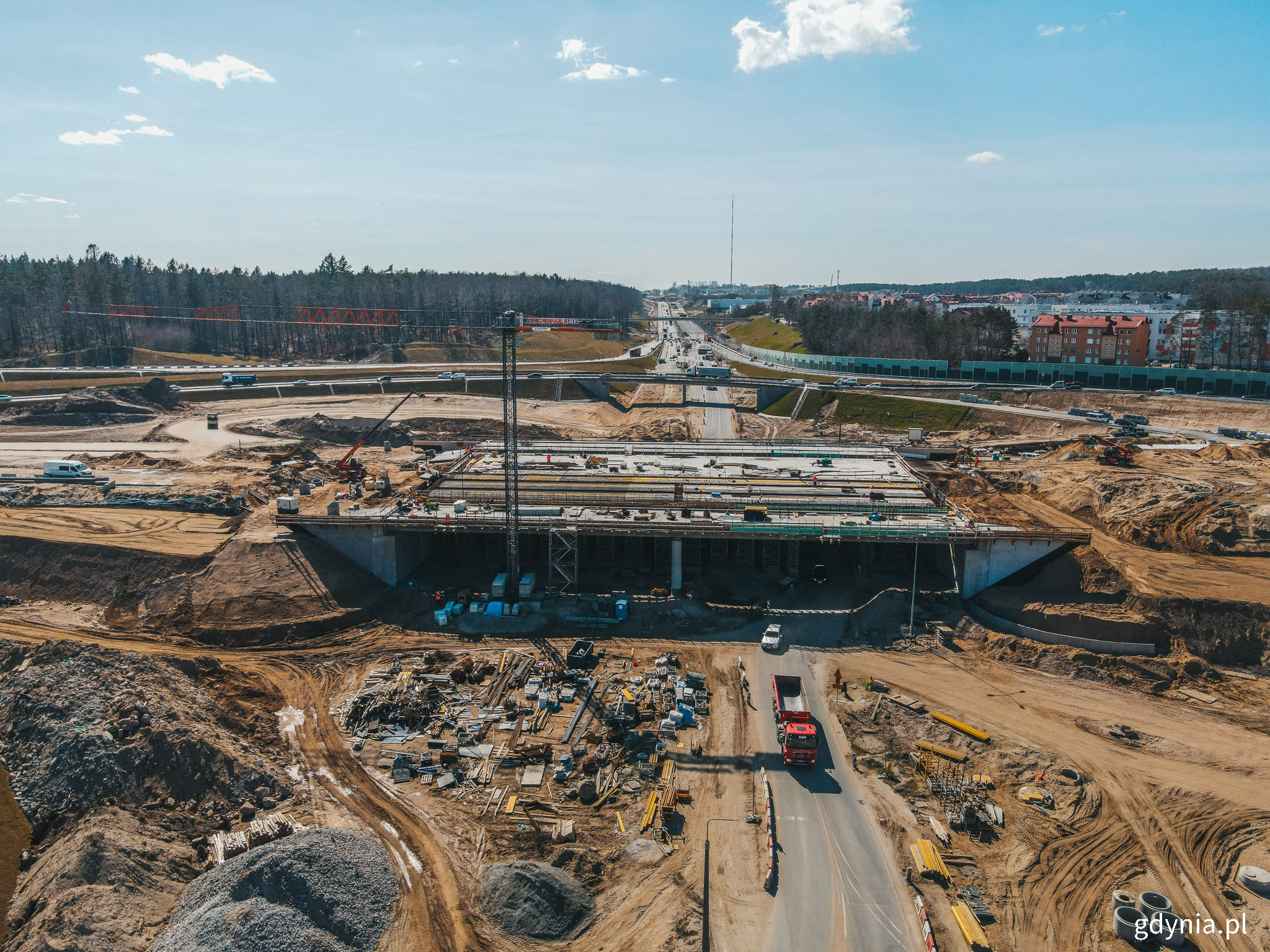 Budowa nowych wiaduktów w ciągu Obwodnicy Trójmiasta // fot. Marcin Mielewski