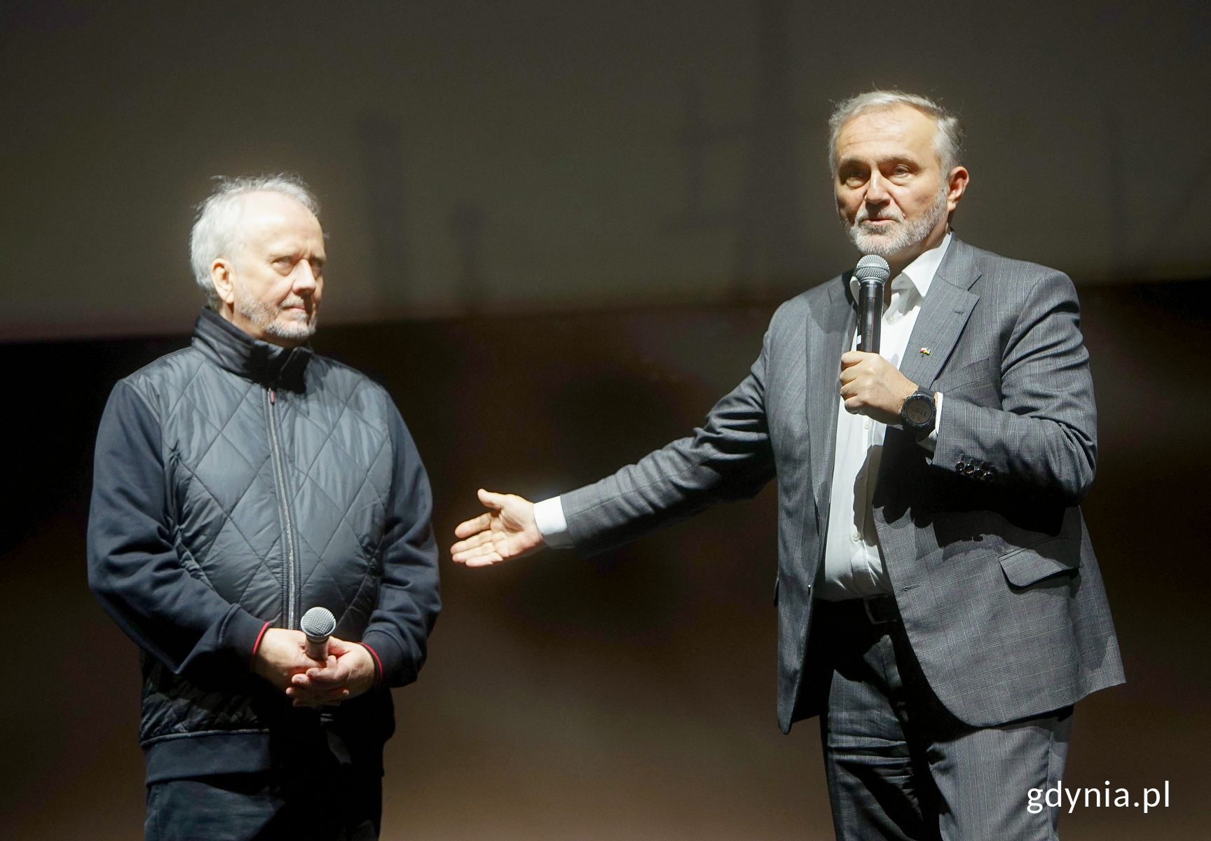 Janusz Janowski, dyrektor Kolosó i Wojciech Szczurek, prezydent Gdyni otwierają 25. OSPŻiA. Fot. Mirosław Pieślak