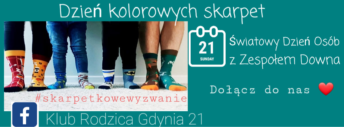 Wydarzenie Dzień Kolorowych Skarpet, źródło: Klub Rodzica Gdynia 21
