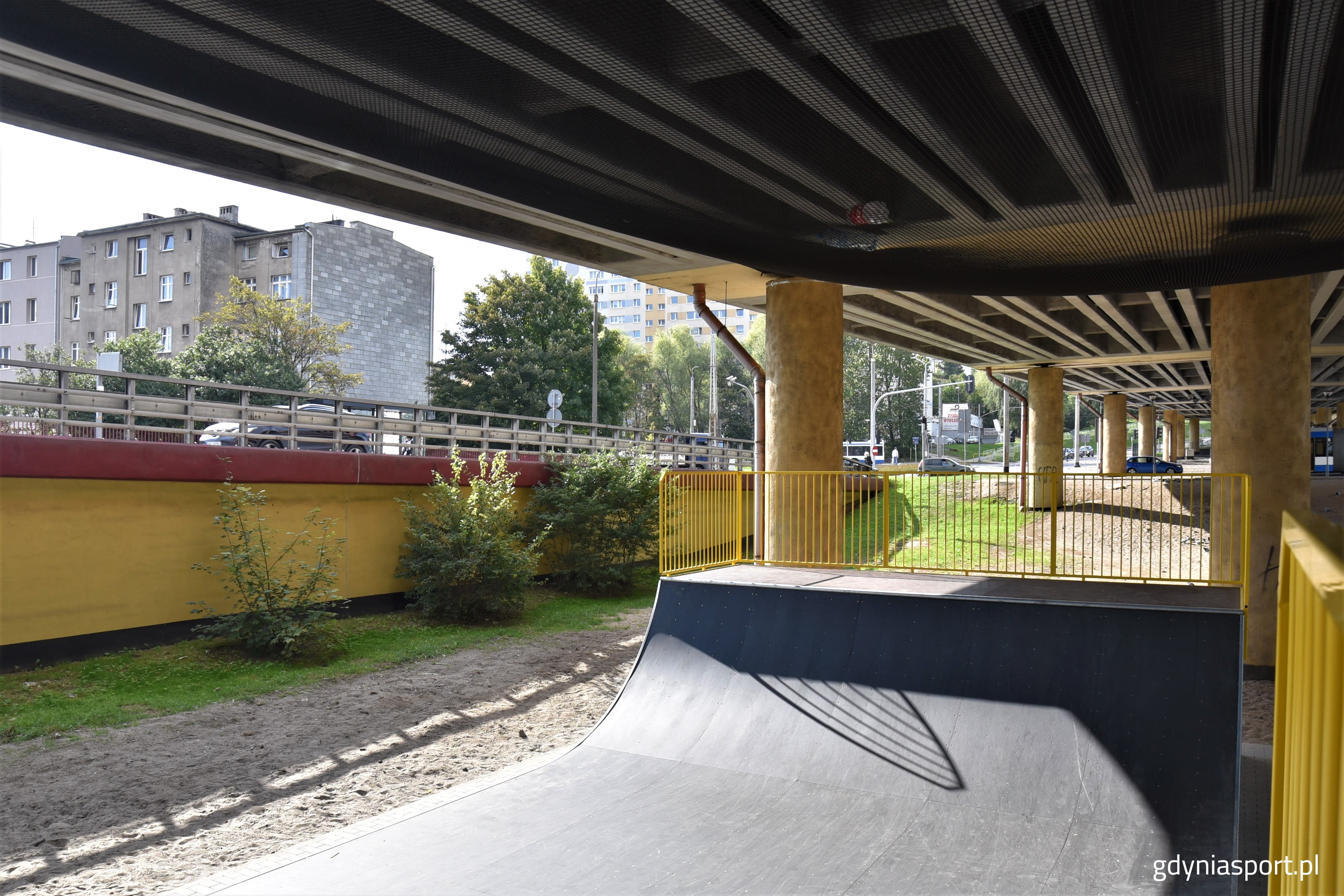 Nowy skatepark zlokalizowany pod Estakadą Kwiatkowskiego, fot. gdyniasport.pl