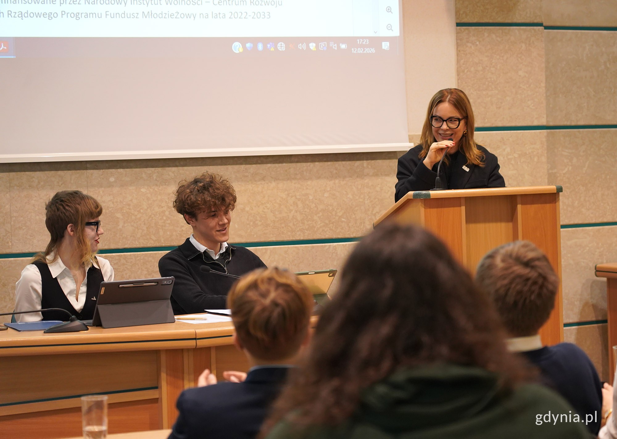 na zdjęciu wiceprezydent Oktawia Gorzeńska