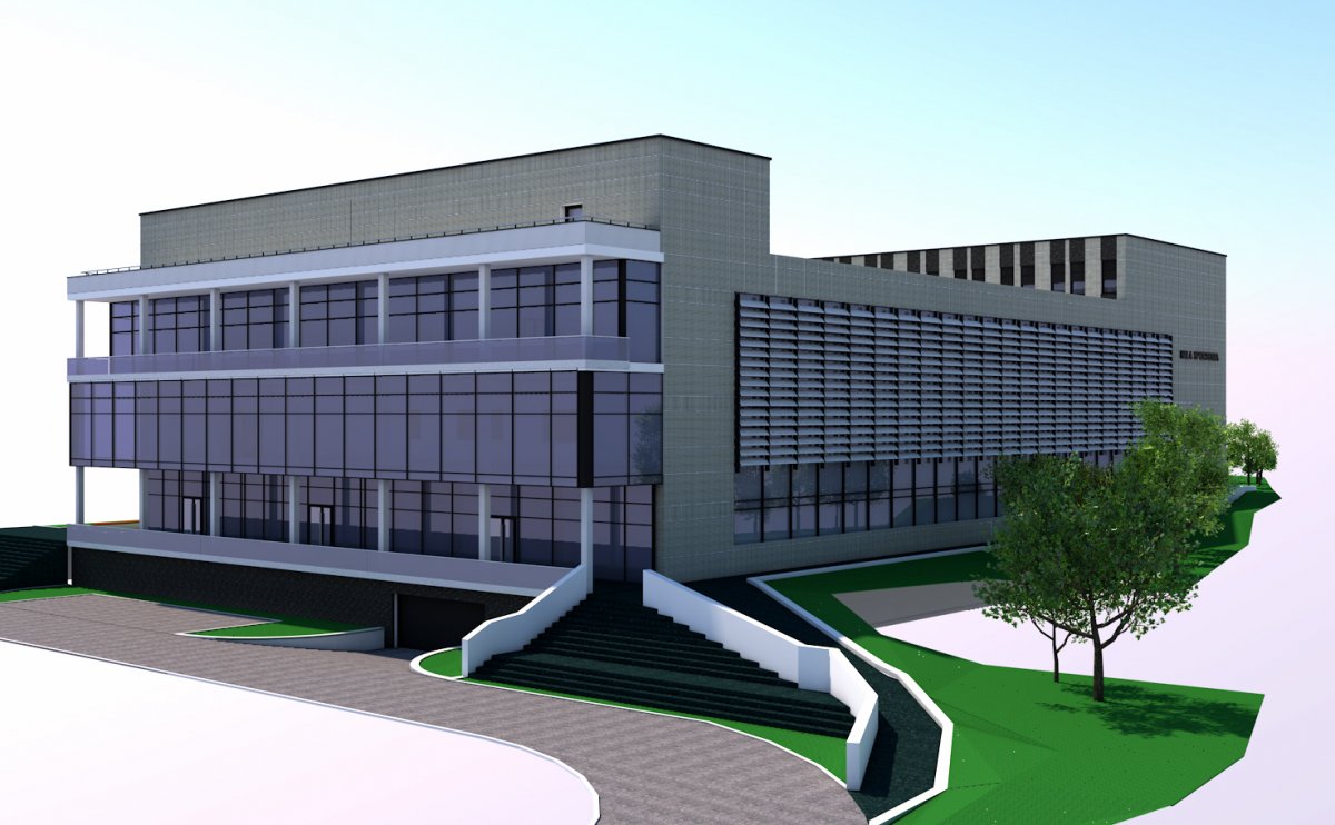 Nowe Centrum Sportu Uniwersytetu Morskiego w Gdyni, wizualizacja, mat. prasowe UMG