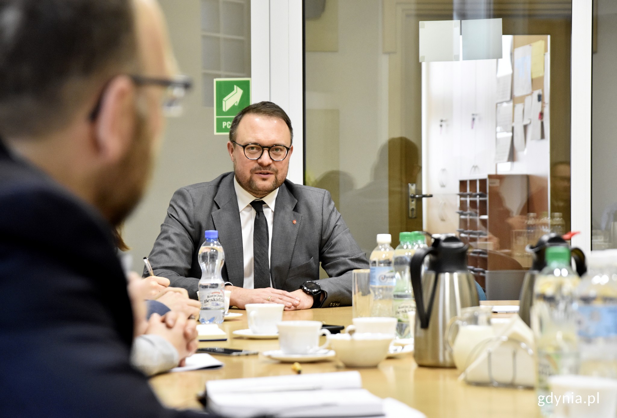 Nowy przewodniczący komisji ds. standaryzacji wymogów zagospodarowania i organizacji ruchu przy szkołach, wiceprezydent Gdyni ds. rozwoju Marek Łucyk, fot. Kamil Złoch