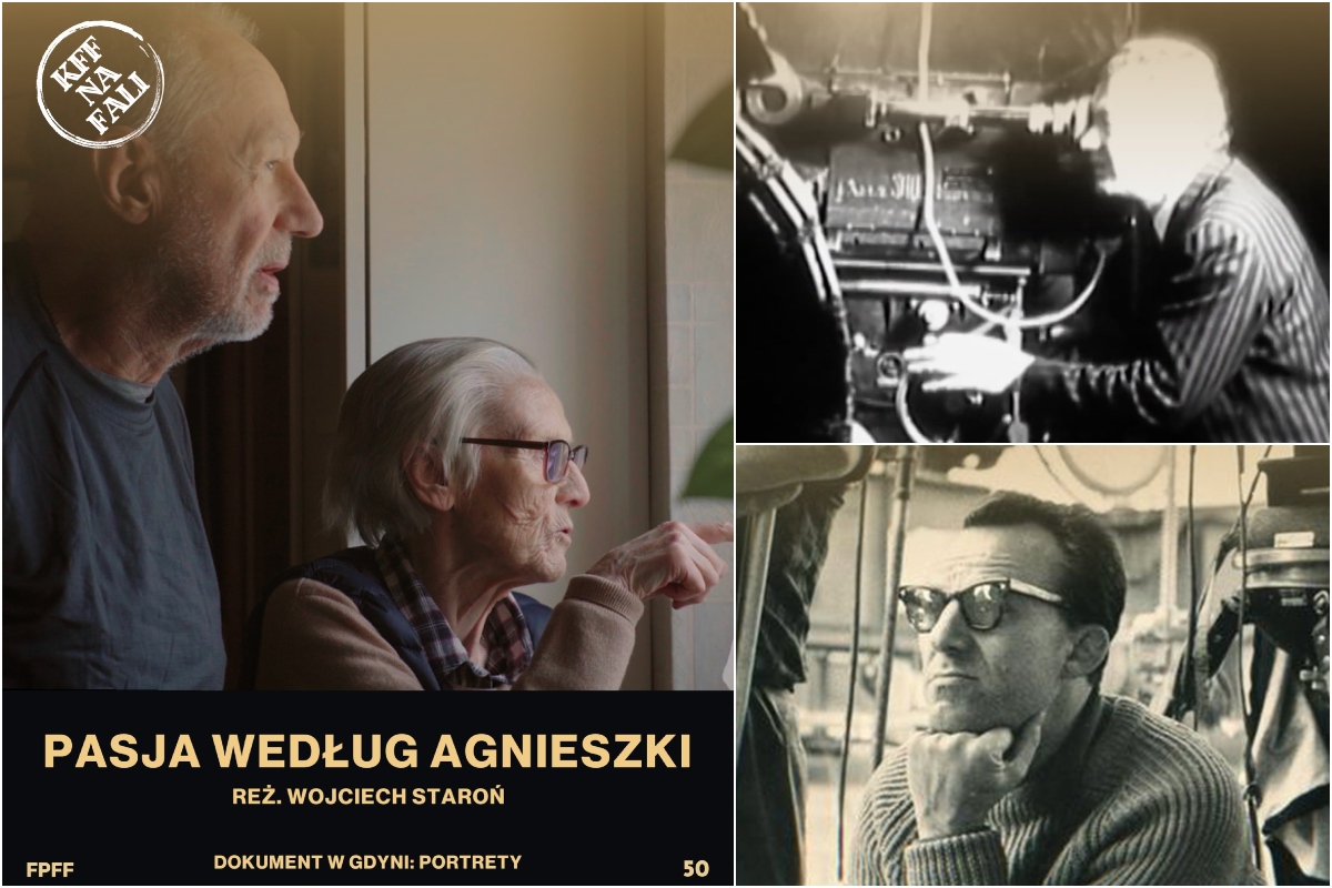 Kadry z filmów w sekcji Dokument w Gdyni: portrety: „Pasja według Agnieszki”, „Rysopis znaleziony po latach” i „Pasażer Andrzej Munk” 