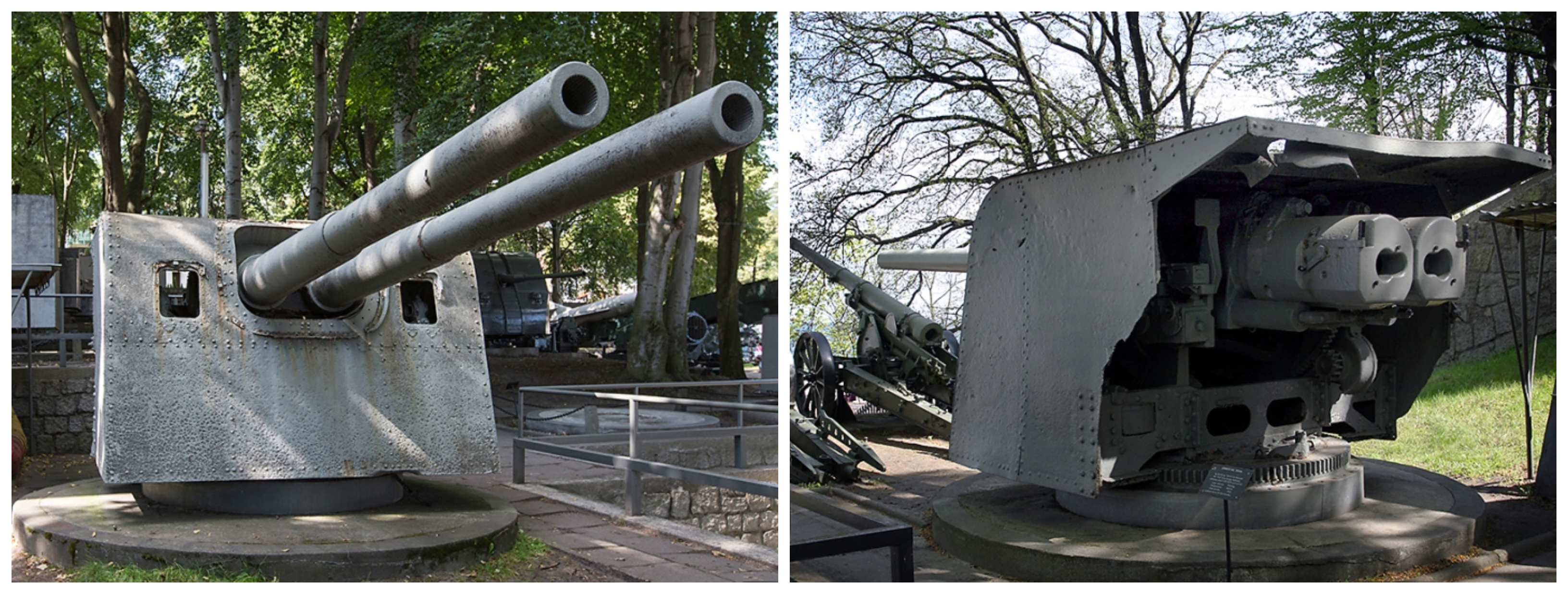 Armata Boforsa 120mm z ORP "Gryf", fot. Muzeum Marynarki Wojennej