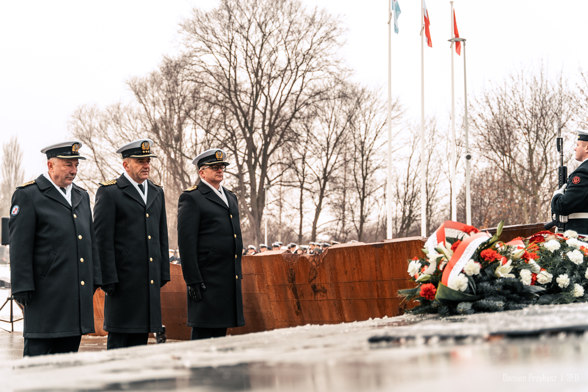 Uroczystości na Cmentarzu MW na Oksywiu w 70. rocznicę śmierci komandorów. Fot. Damian Przybysz / 3 FO