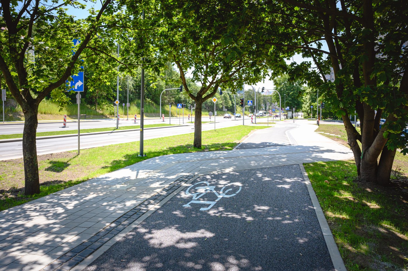 droga dla rowerów przy ulicy Kwiatkowskiego // fot. T.Kamiński 