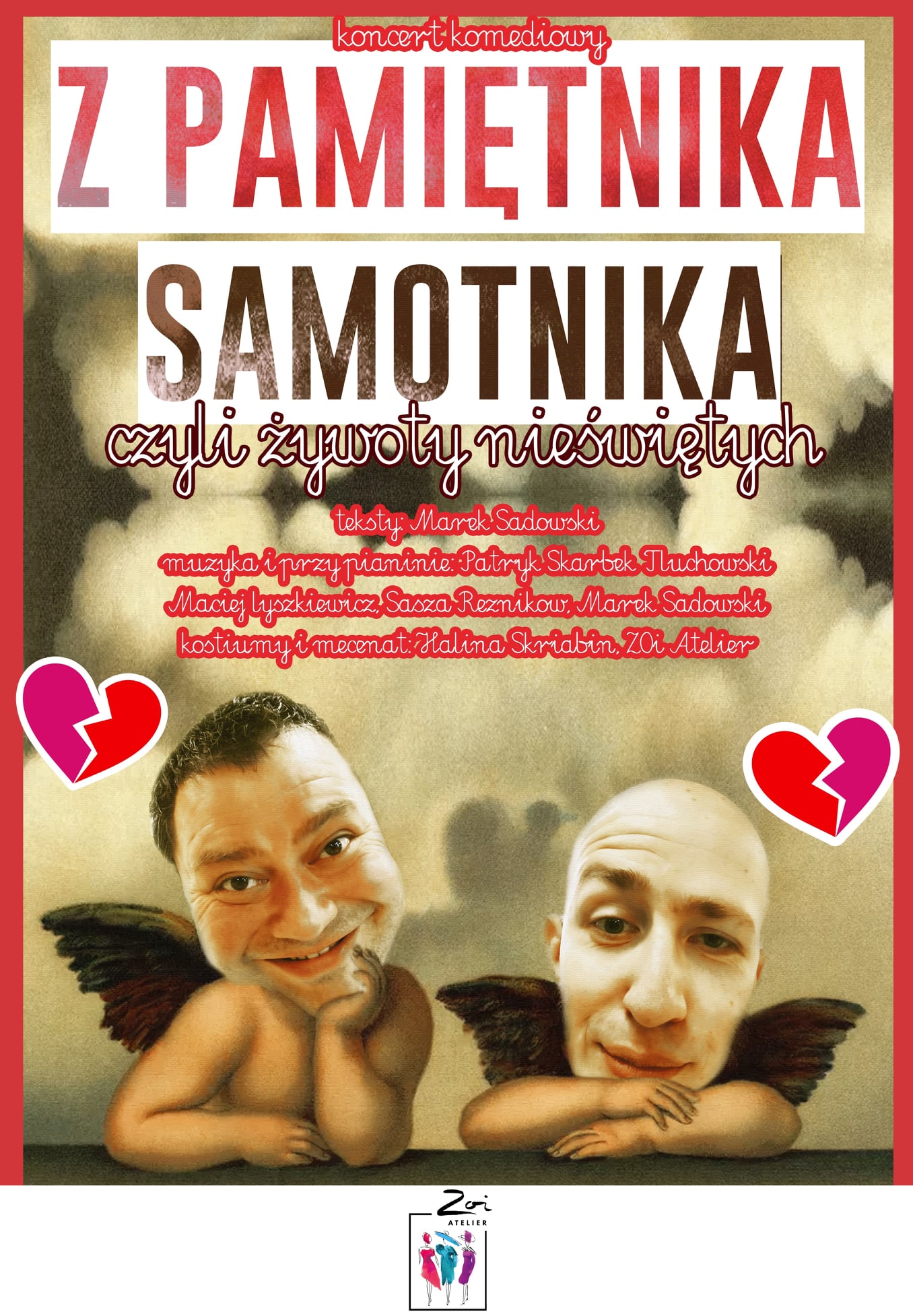 Plakat „Z pamiętnika samotnika (czyli żywoty nieświętych)”, mat. prasowe