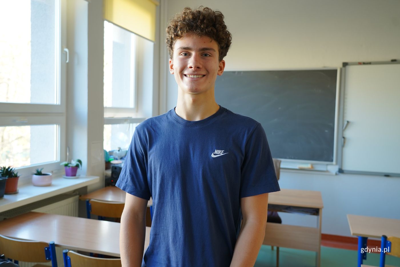 Uczeń Rafał Sawicki (fot. Magdalena Starnawska)