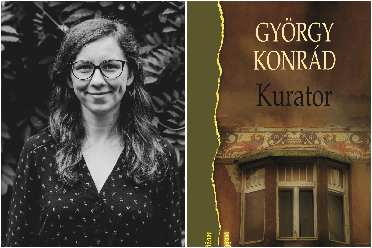 Karolina Wilamowska (z lewej) – okładka książki „Kurator” György Konrád // mat. prasowe