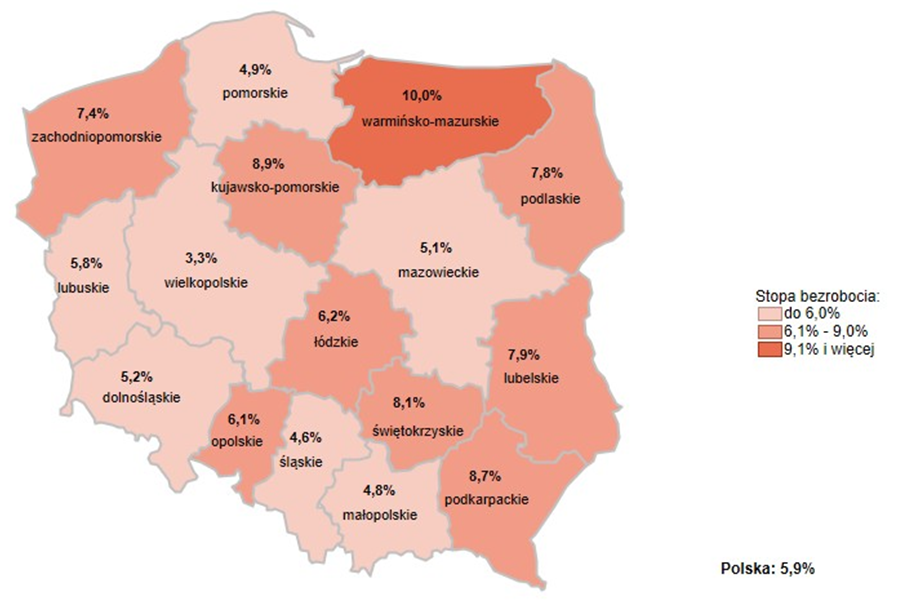 Oporacowanie: Samorząd Województwa Pomorskiego na podstawie danych z GUS