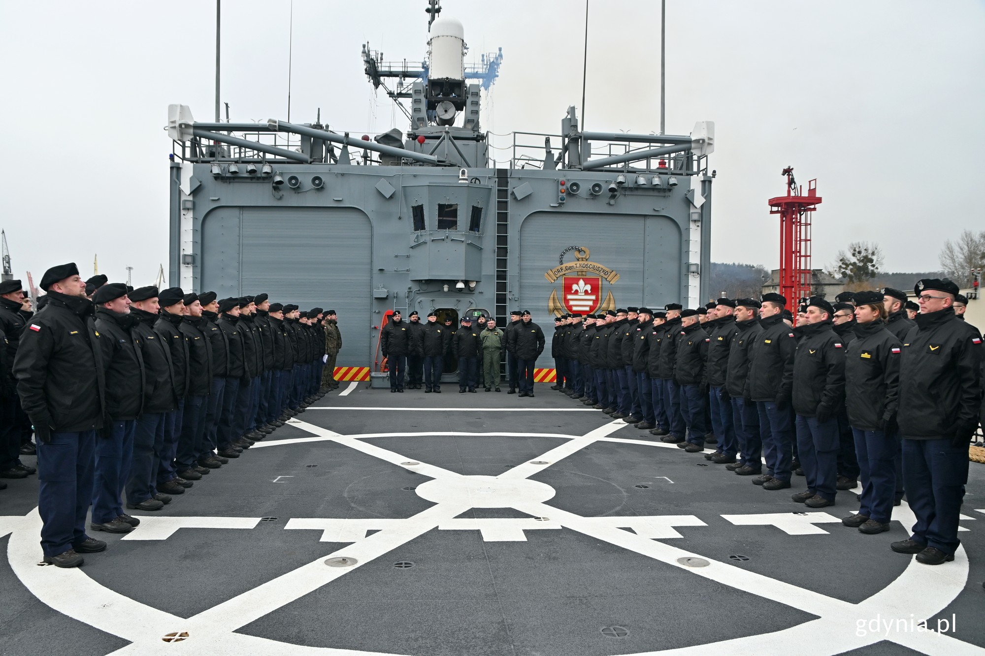Pożegnanie załogi okrętu ORP „Gen. T. Kościuszko” // fot. Magdalena Czernek