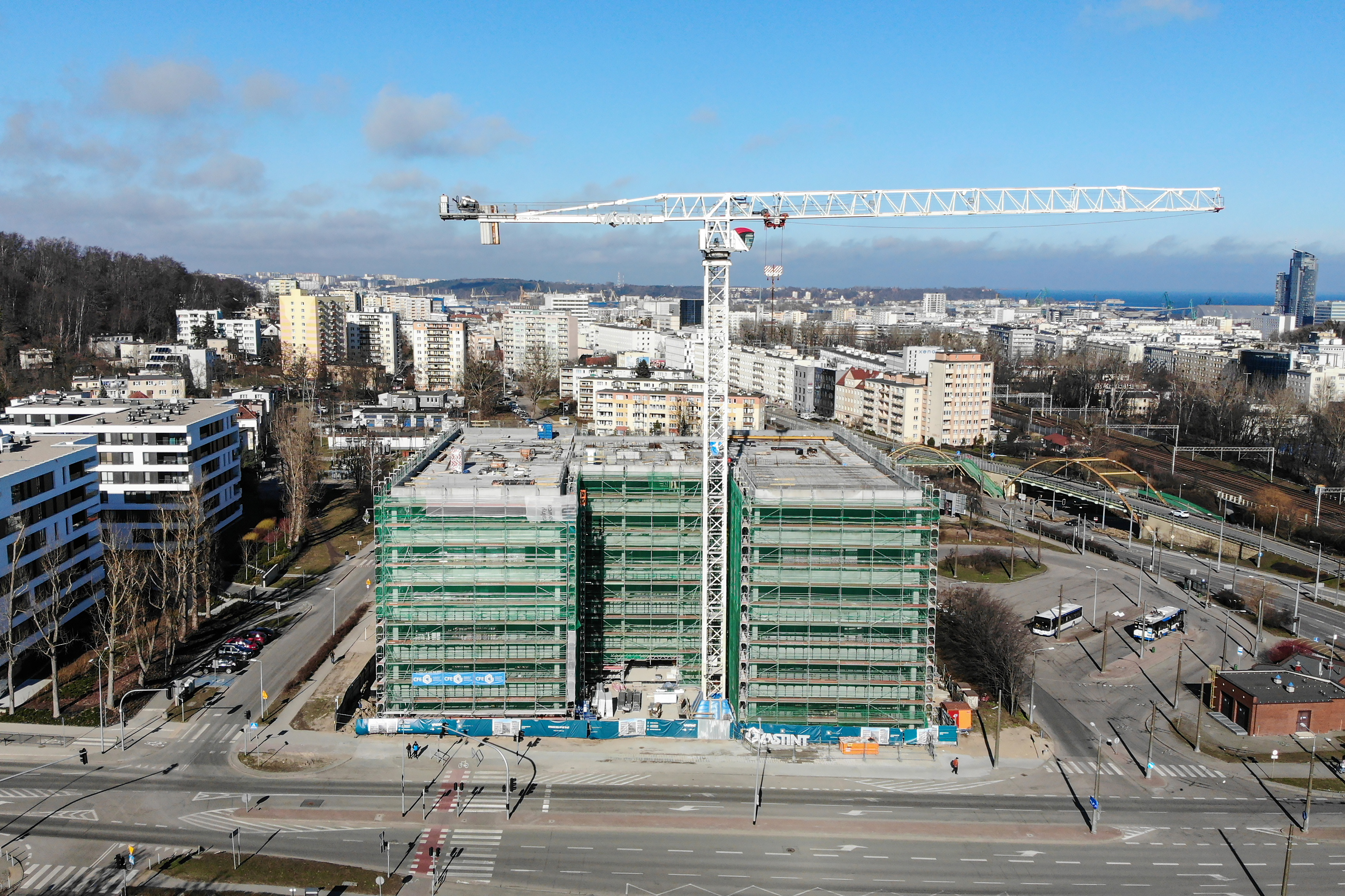 Tak wygląda budynek przy Kieleckiej 2 po osiągnięciu stanu surowego, fot. Vastint Poland / mat. prasowe