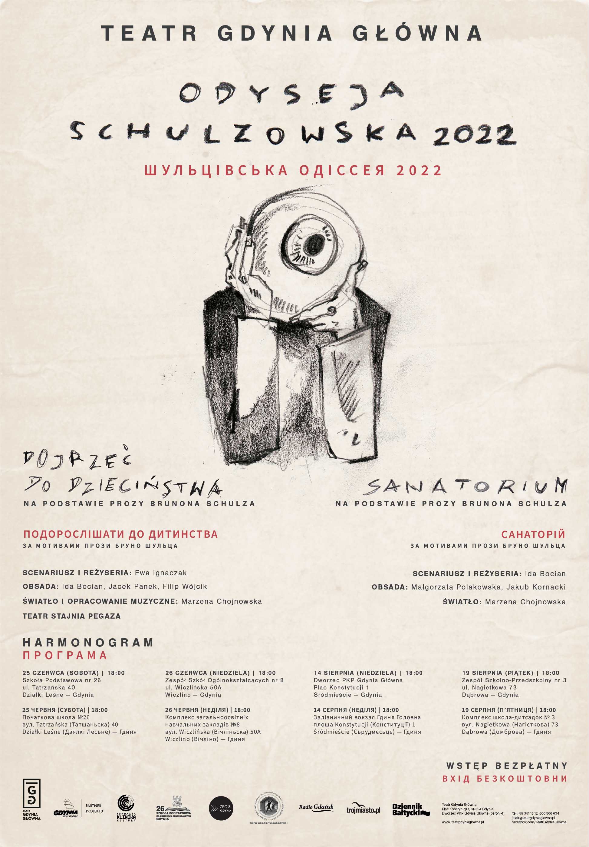 Plakat „Odyseja Schulzowska 2022” // mat. prasowe TGG