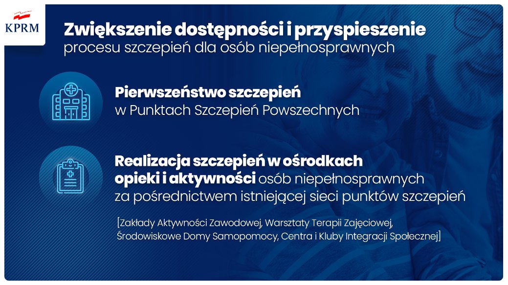 Zwiększenie dostępności i przyspieszenie szczepień. // mat. prasowe