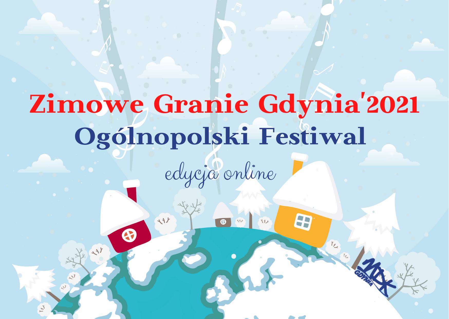 Plakat wydarzenia: Zimowe Granie Gdynia 2021, mat. prasowe